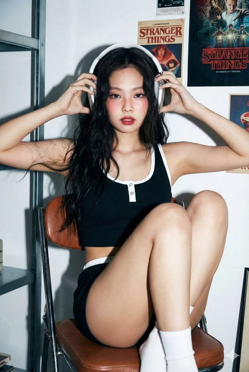 Ảnh Jennie Tạo Dáng Bên Khung Cảnh Thiên Nhiên