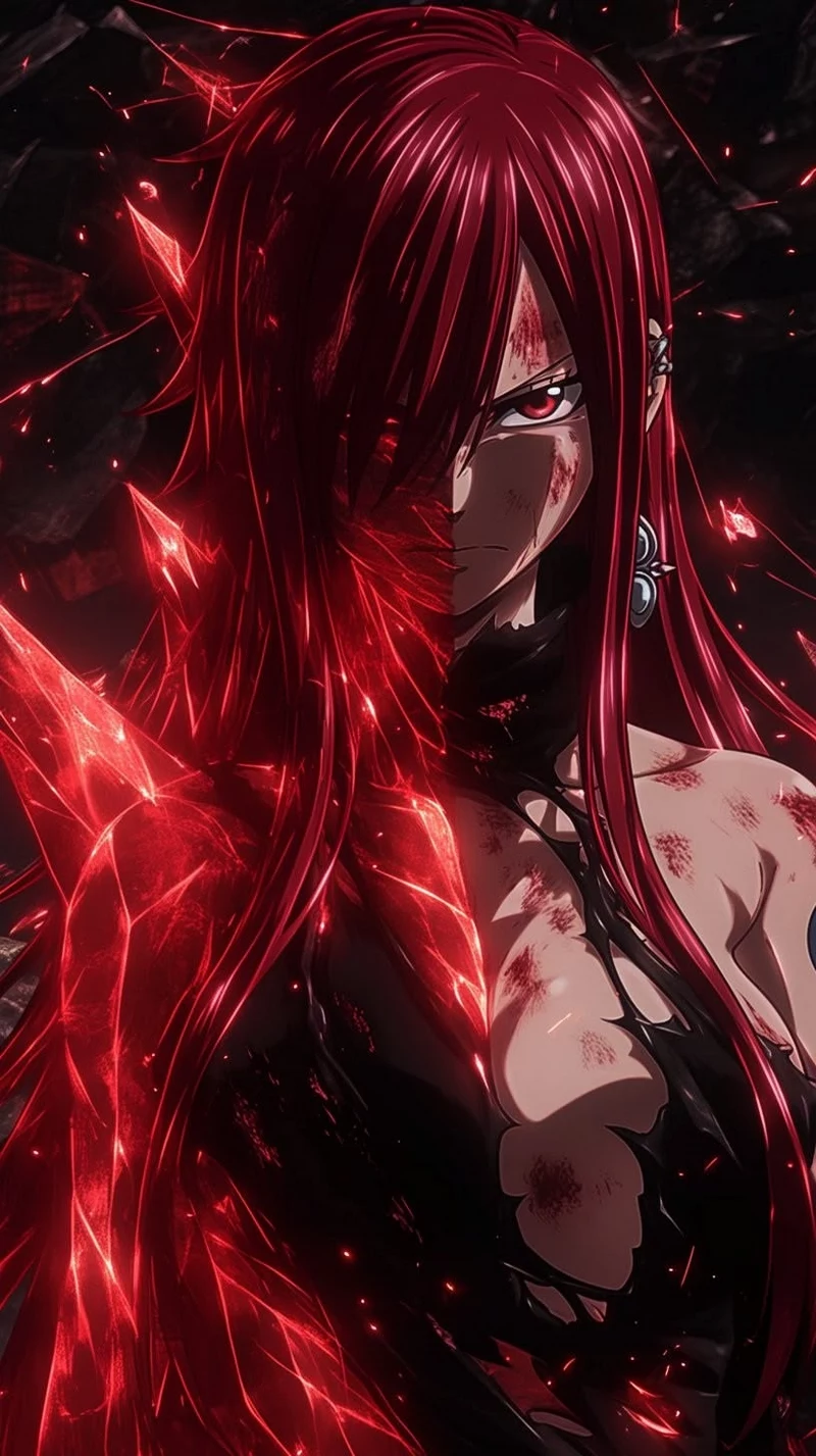 Erza Scarlet Tạo Dáng Giữa Khung Cảnh Huyền Bí Erza Scarlet Tạo Dáng Giữa Khung Cảnh Huyền Bí