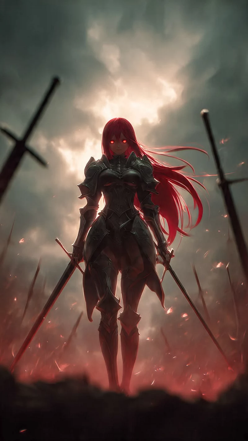 Erza Scarlet Trong Phong Cách Anime Đầy Nghệ Thuật Erza Scarlet Trong Phong Cách Anime Đầy Nghệ Thuật