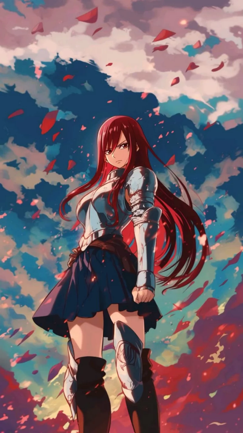 Erza Scarlet Trong Trang Phục Chiến Đấu Đầy Khí Chất Erza Scarlet Trong Trang Phục Chiến Đấu Đầy Khí Chất