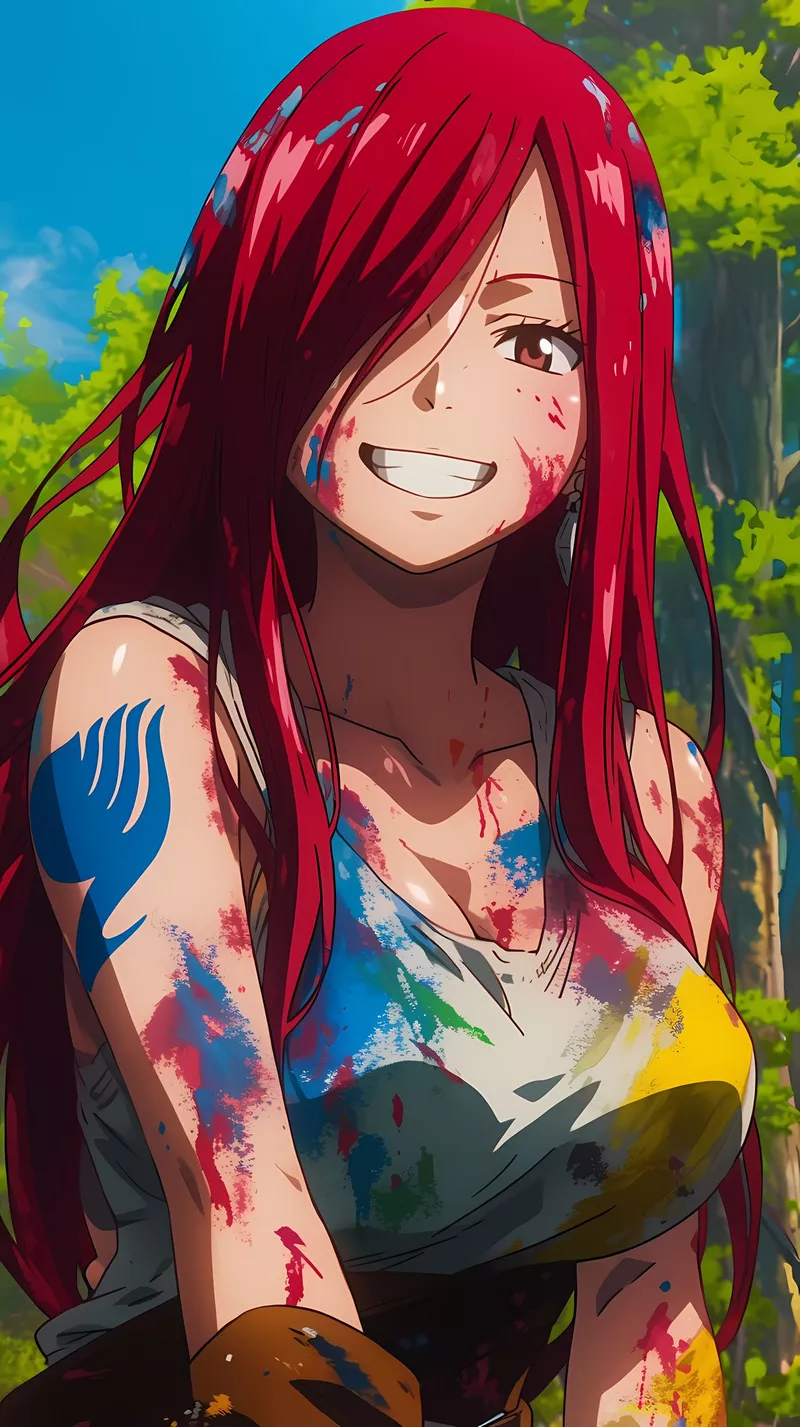 Erza Scarlet Với Ánh Mắt Sắc Sảo Và Quyết Đoán Erza Scarlet Với Ánh Mắt Sắc Sảo Và Quyết Đoán