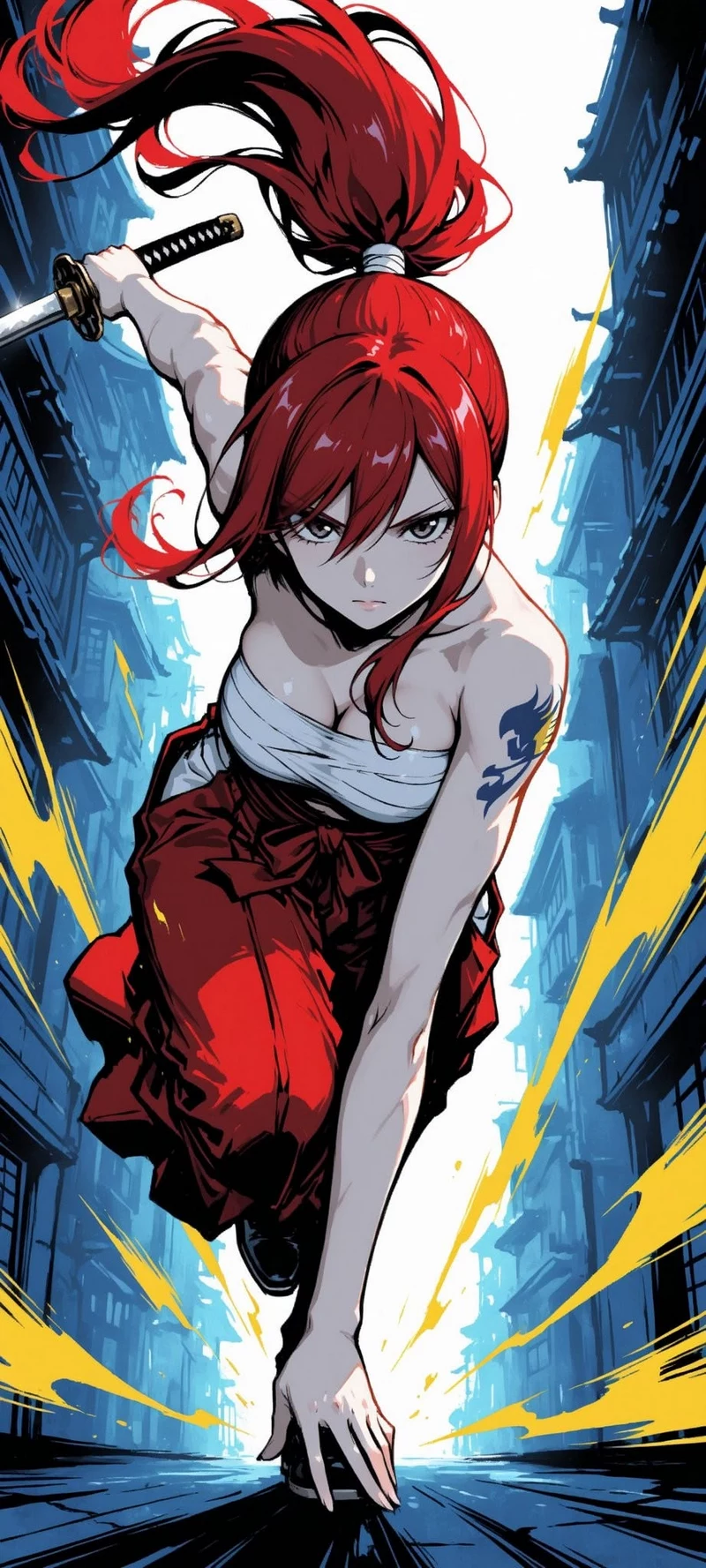 Erza Scarlet Với Thần Thái Kiêu Hãnh Và Nổi Bật Erza Scarlet Với Thần Thái Kiêu Hãnh Và Nổi Bật