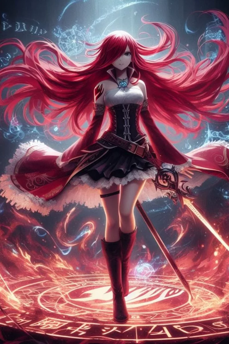 Erza Scarlet Với Vẻ Đẹp Nữ Tính Và Mạnh Mẽ Erza Scarlet Với Vẻ Đẹp Nữ Tính Và Mạnh Mẽ