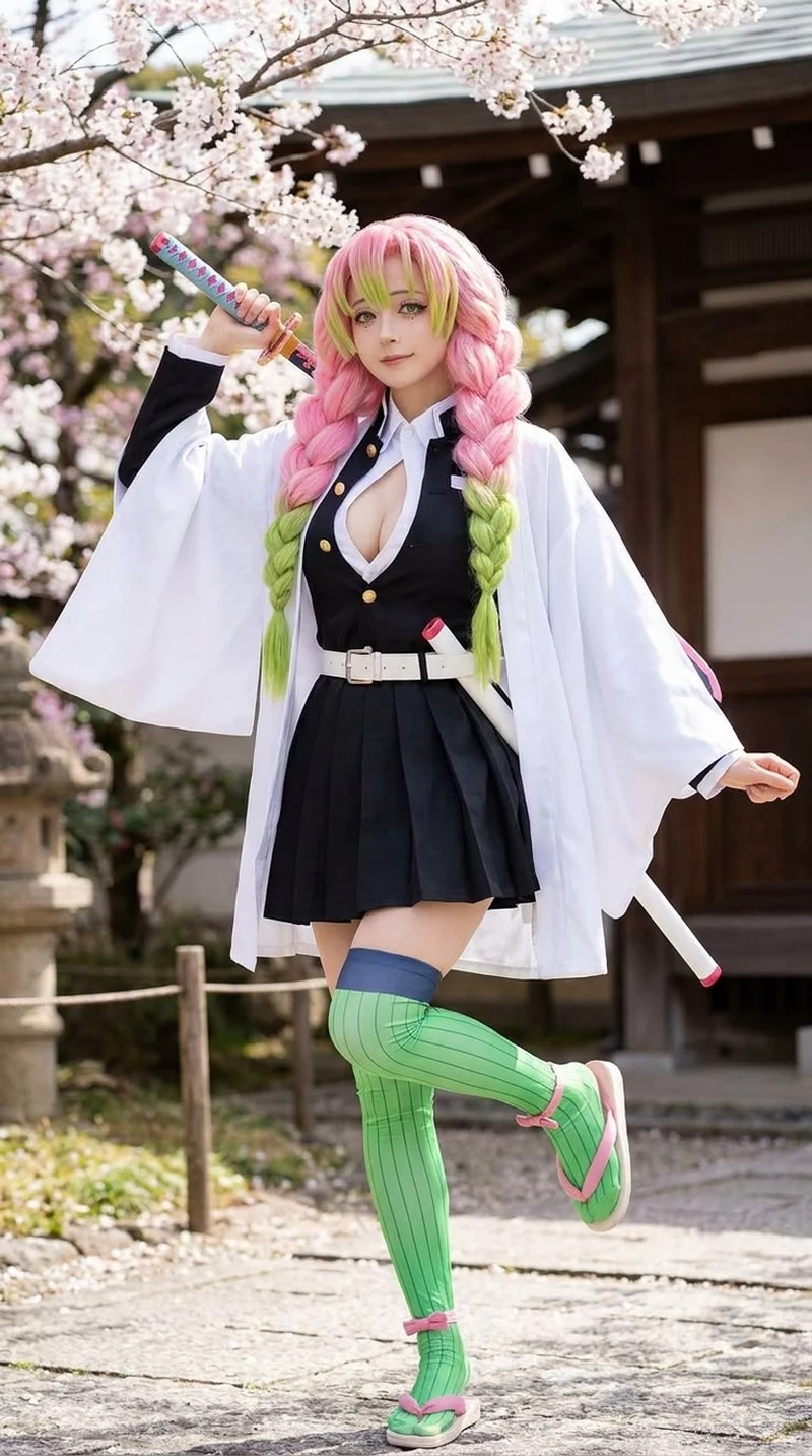 Gái Xinh Cosplay Anime Tạo Dáng Giữa Khung Cảnh Thiên Nhiên Gái Xinh Cosplay Anime Tạo Dáng Giữa Khung Cảnh Thiên Nhiên