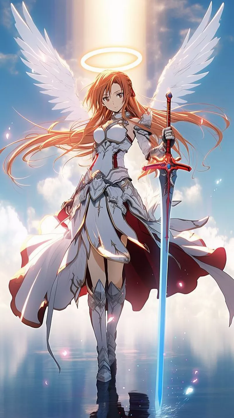 Hình Nền Asuna Yuuki Giữa Cánh Đồng Hoa
