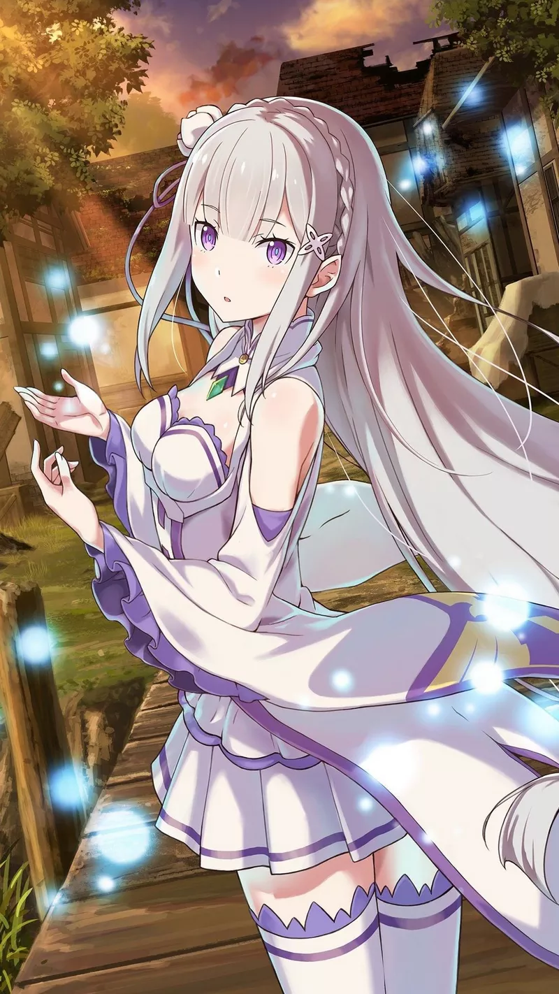 Hình Nền Emilia Phong Cách Anime Hình Nền Emilia Phong Cách Anime