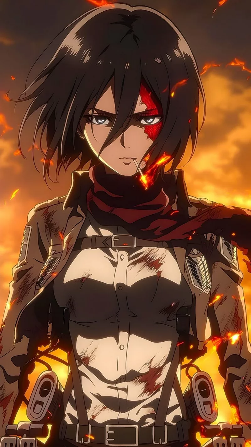Hình Nền Mikasa Ackerman Phong Cách Anime Hình Nền Mikasa Ackerman Phong Cách Anime