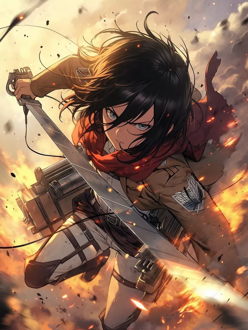 Hình Nền Mikasa Ackerman Trong Khoảnh Khắc Chiến Đấu Hình Nền Mikasa Ackerman Trong Khoảnh Khắc Chiến Đấu