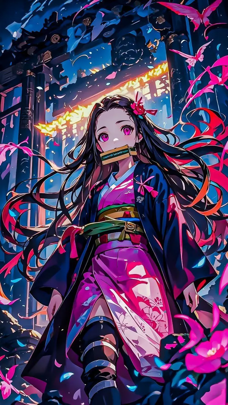 Hình Nền Nezuko Kamado Phong Cách Anime Hình Nền Nezuko Kamado Phong Cách Anime