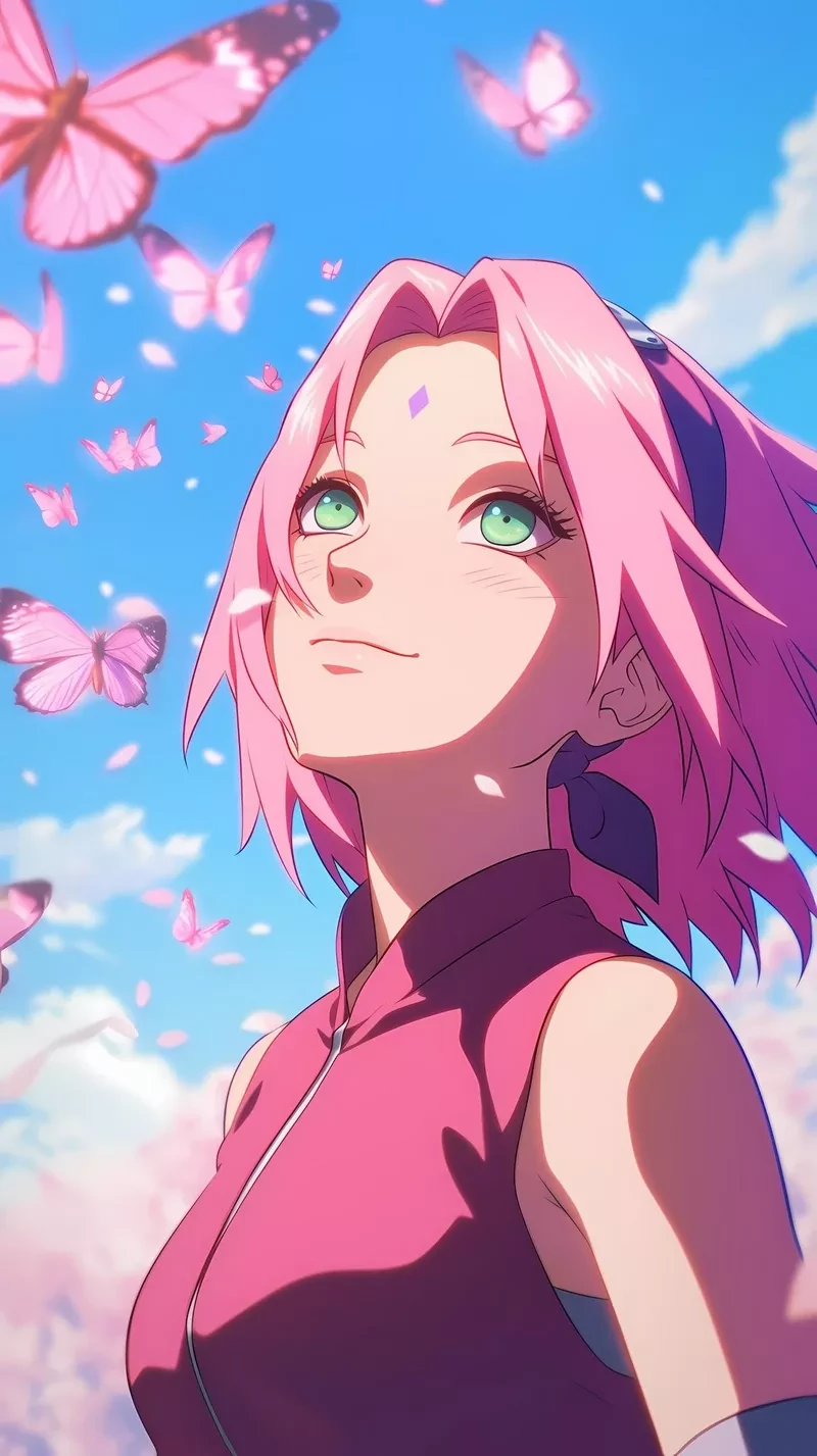 Hình Nền Sakura Haruno Với Mái Tóc Hồng Đặc Trưng Hình Nền Sakura Haruno Với Mái Tóc Hồng Đặc Trưng
