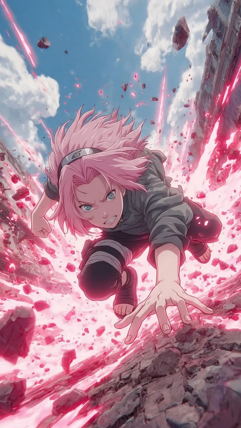 Hình Nền Sakura Haruno Với Nắm Đấm Uy Lực Hình Nền Sakura Haruno Với Nắm Đấm Uy Lực