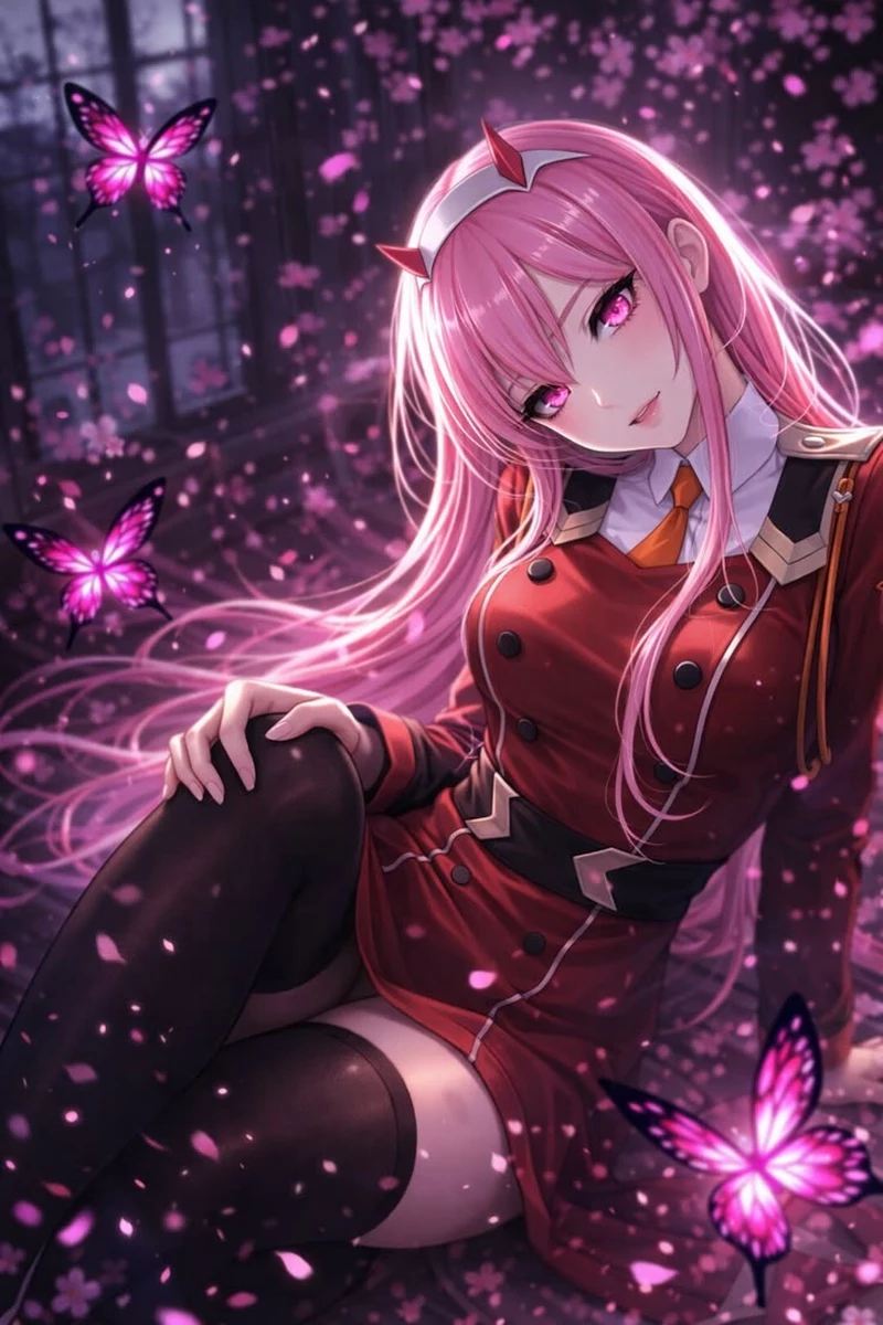 Hình Nền Zero Two Cùng Strelizia