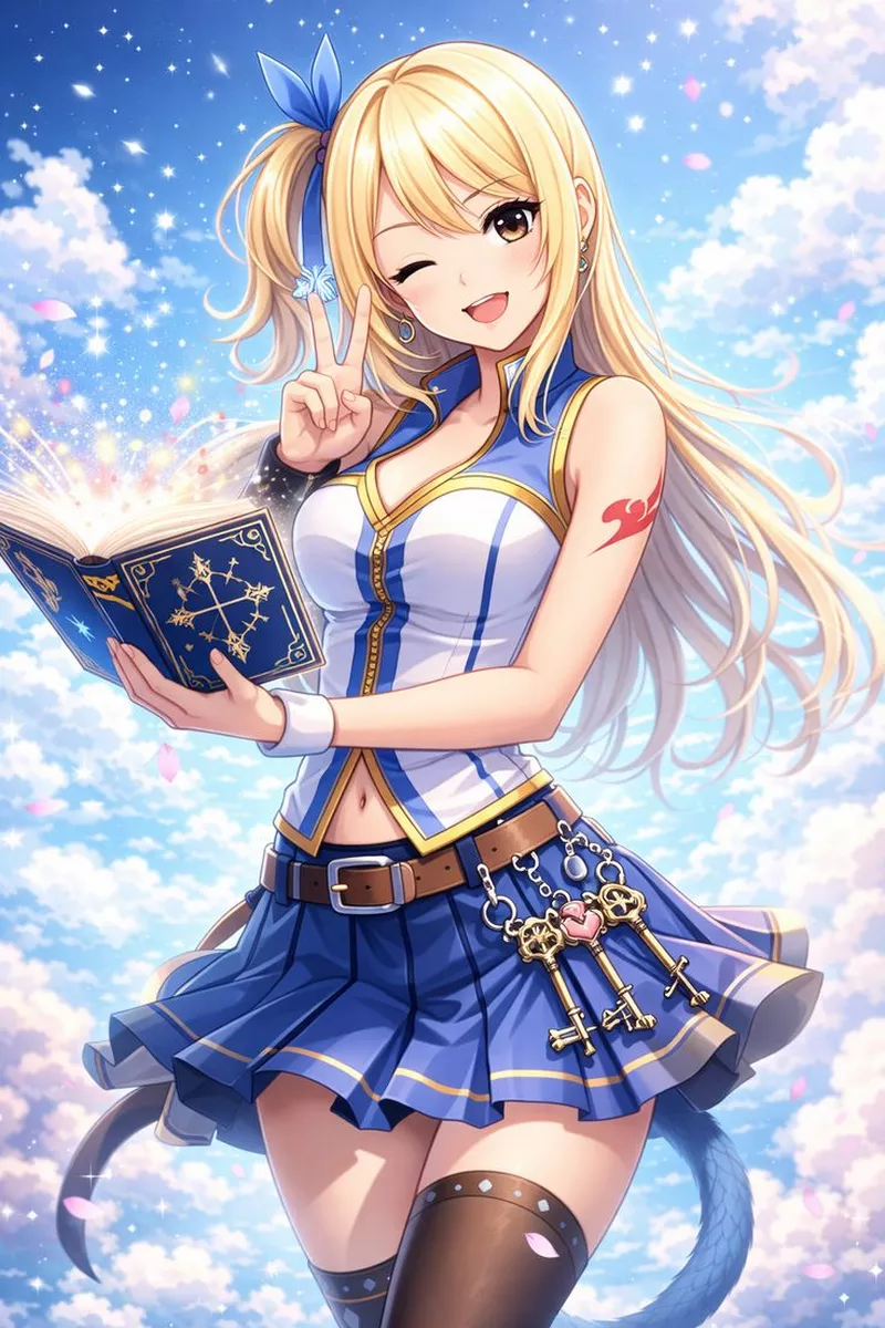 Lucy Heartfilia Tạo Dáng Giữa Khung Cảnh Huyền Ảo Lucy Heartfilia Tạo Dáng Giữa Khung Cảnh Huyền Ảo
