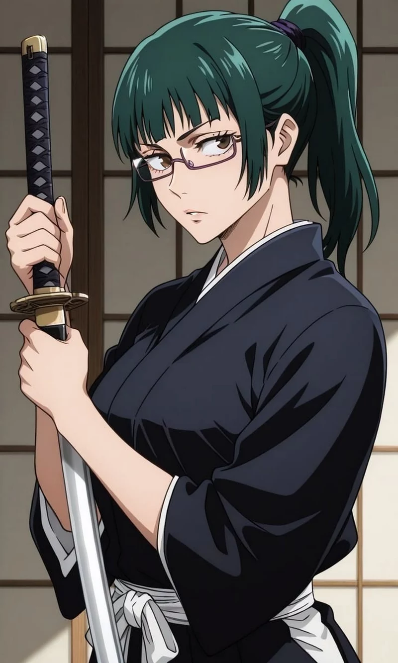 Maki Zenin Trong Phong Cách Anime Đầy Nghệ Thuật Maki Zenin Trong Phong Cách Anime Đầy Nghệ Thuật