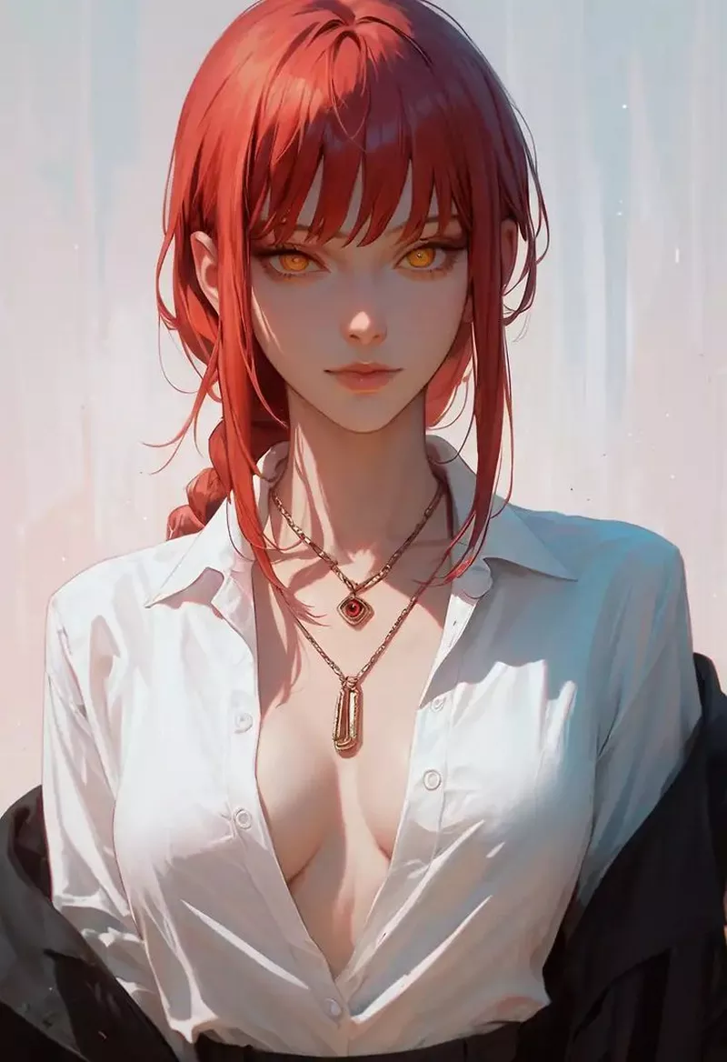 Makima Tạo Dáng Trong Khung Cảnh Anime Huyền Bí Makima Tạo Dáng Trong Khung Cảnh Anime Huyền Bí