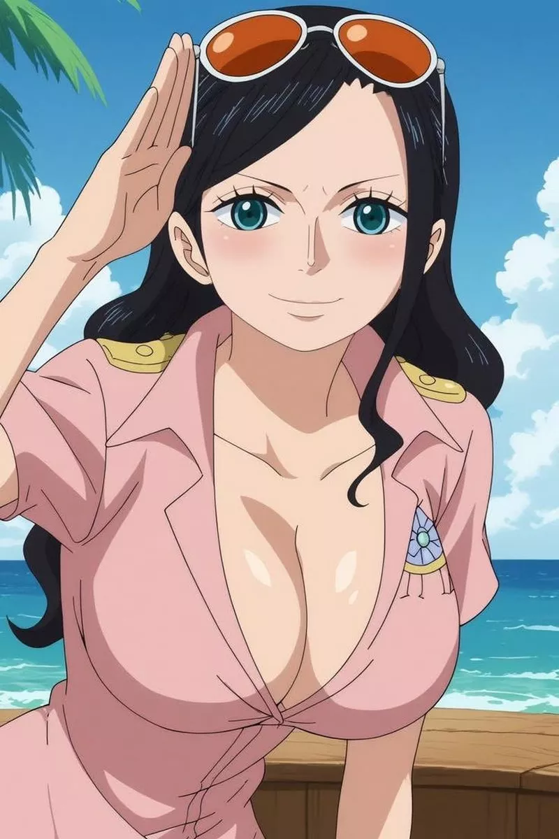 Nico Robin Tạo Dáng Trong Khung Cảnh Đẹp Mắt Nico Robin Tạo Dáng Trong Khung Cảnh Đẹp Mắt