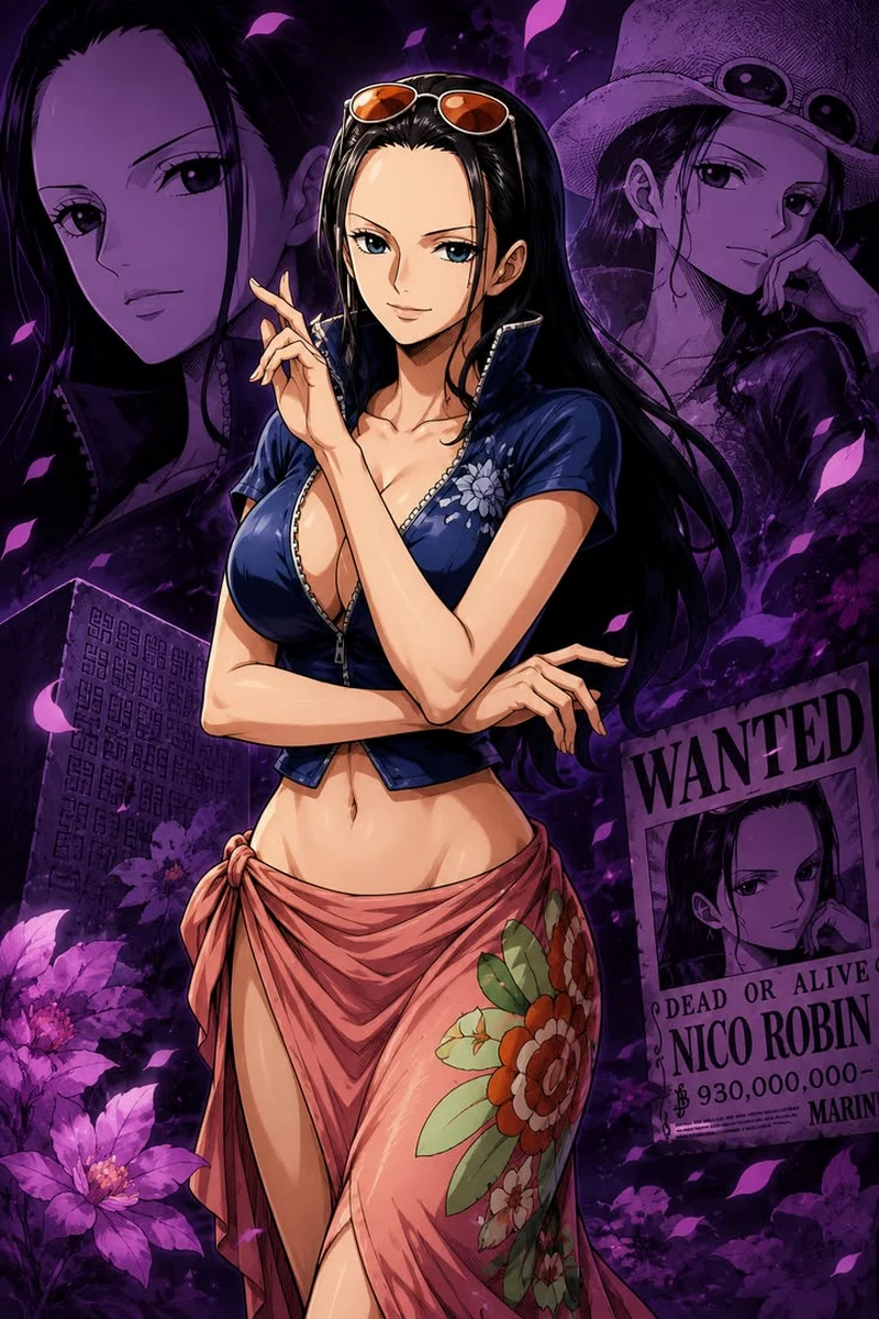 Nico Robin Trong Trang Phục Nữ Tính Và Thời Thượng Nico Robin Trong Trang Phục Nữ Tính Và Thời Thượng