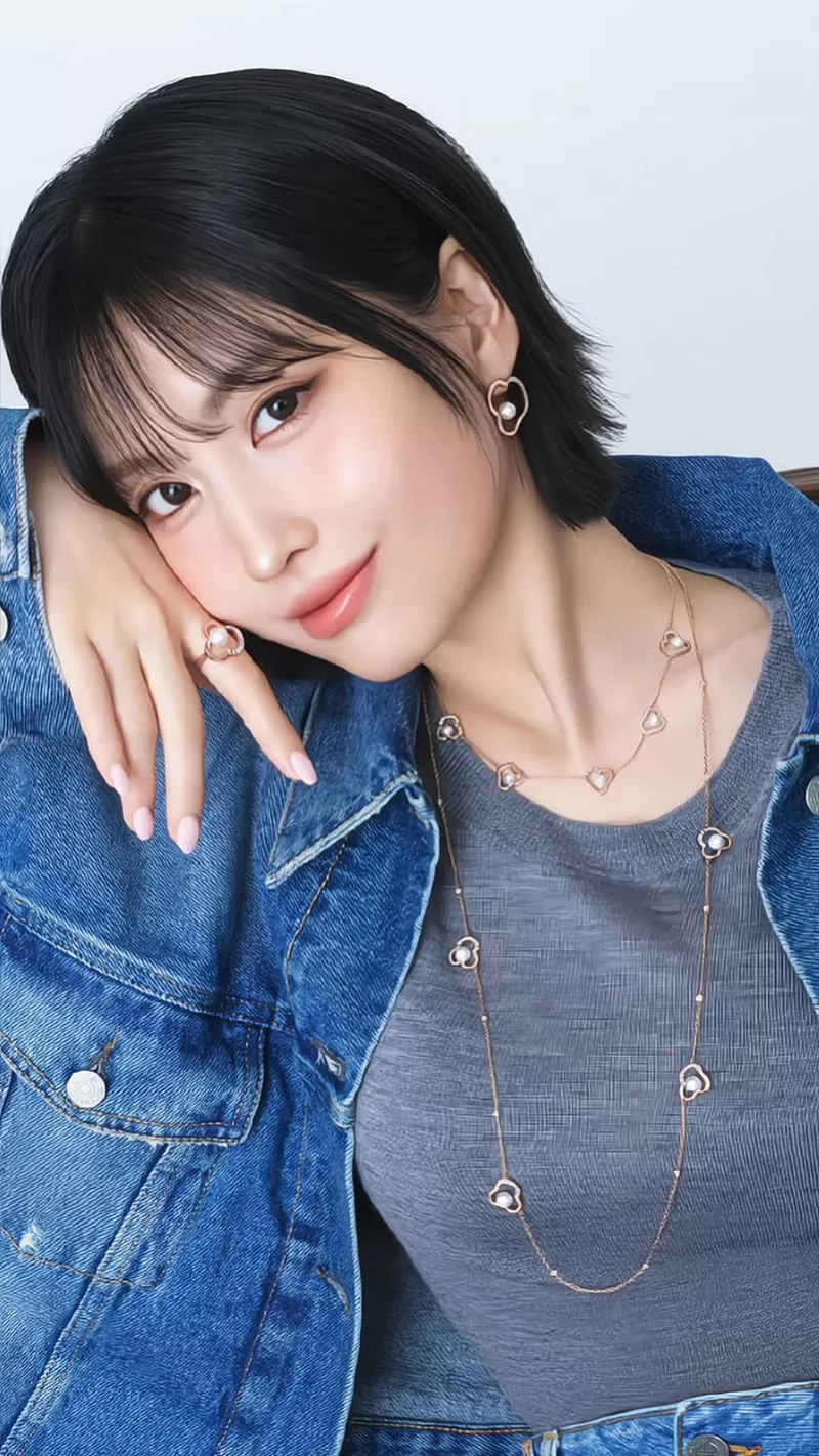 Ảnh Momo (TWICE) Trong Khoảnh Khắc Mỉm Cười Đầy Duyên Dáng