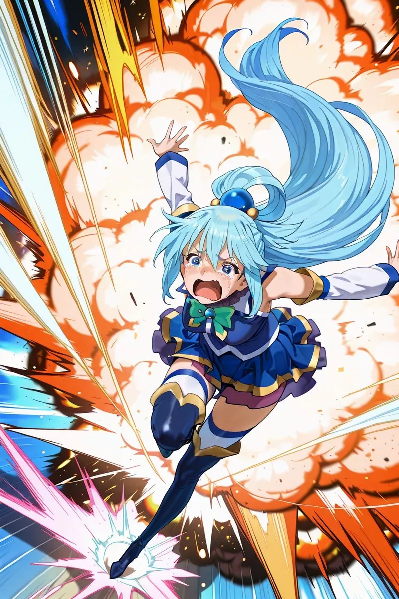 Hình Nền Aqua KonoSuba Mang Phong Cách Fantasy Hài Hước Hình Nền Aqua KonoSuba Mang Phong Cách Fantasy Hài Hước