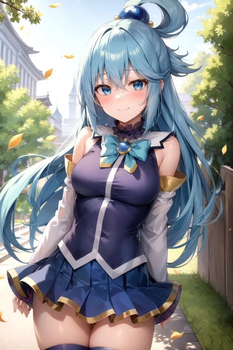 Hình Nền Aqua KonoSuba Mang Phong Cách Nữ Thần Nước Hình Nền Aqua KonoSuba Mang Phong Cách Nữ Thần Nước