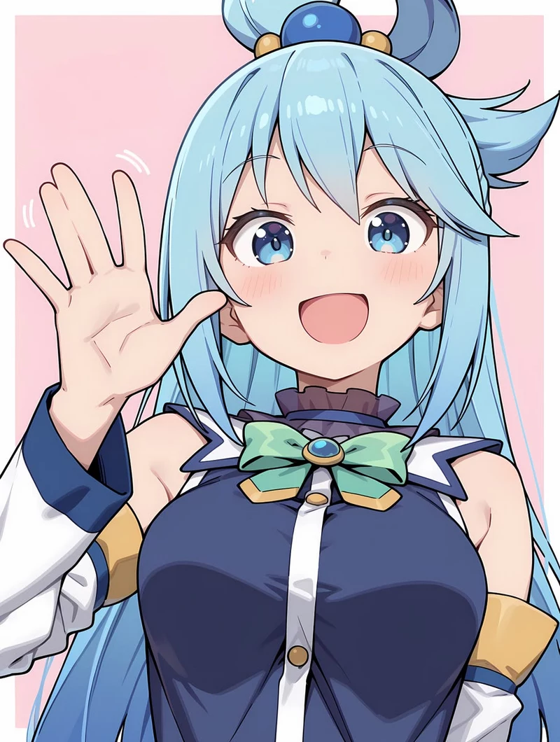 Hình Nền Aqua KonoSuba Với Mái Tóc Xanh Dài Nổi Bật Hình Nền Aqua KonoSuba Với Mái Tóc Xanh Dài Nổi Bật