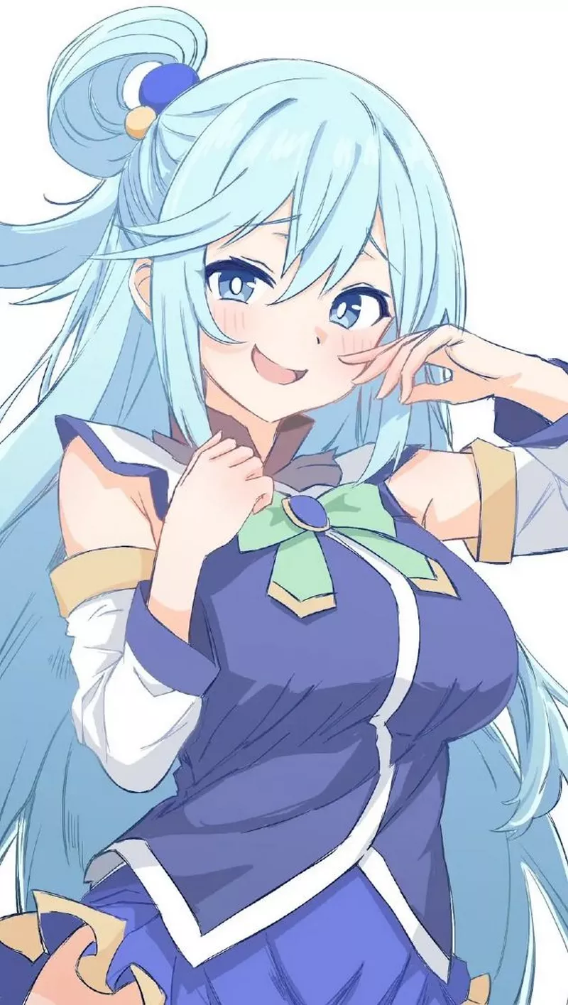 Hình Nền Aqua KonoSuba Với Phong Cách Anime Hiện Đại Hình Nền Aqua KonoSuba Với Phong Cách Anime Hiện Đại