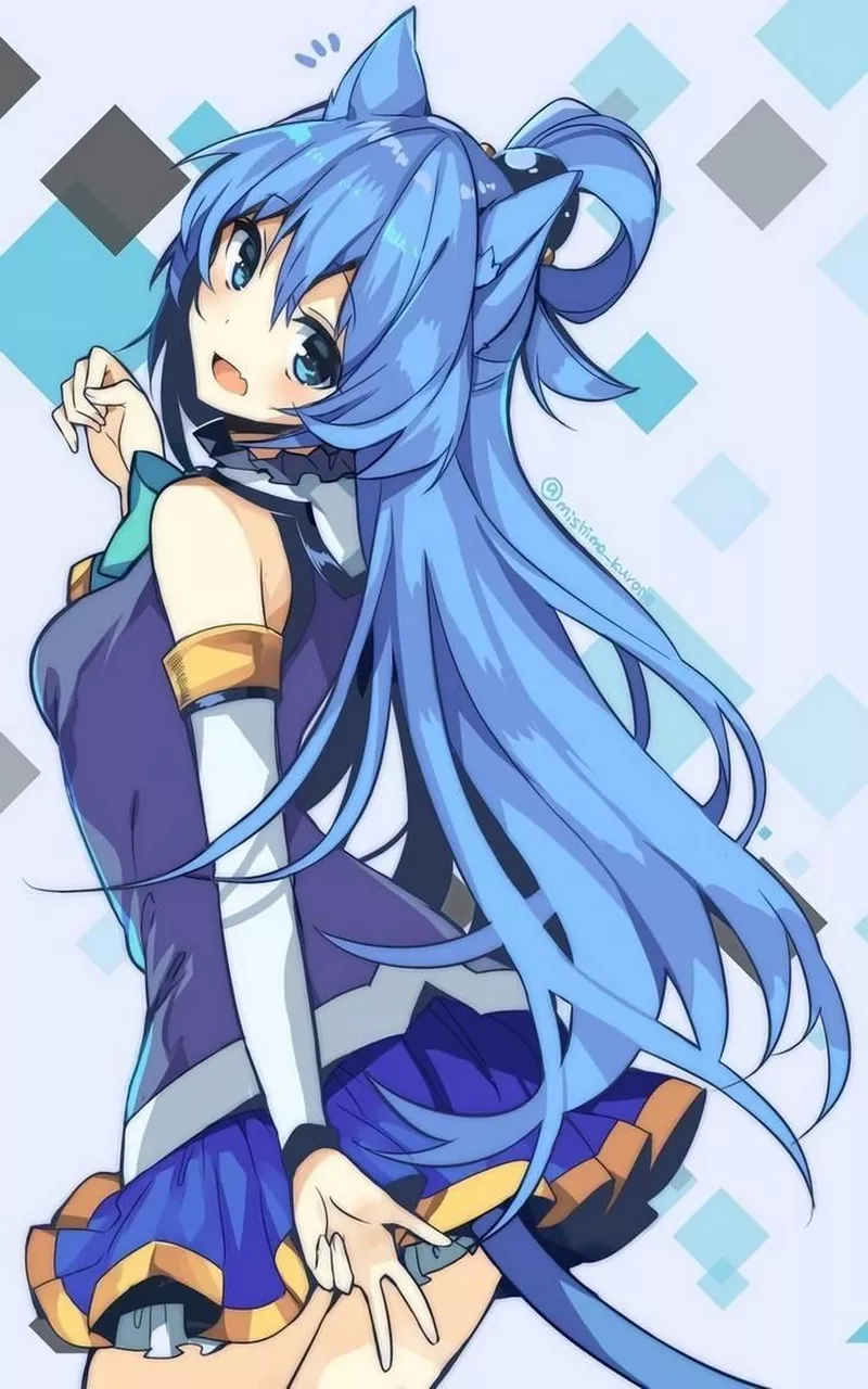 Hình Nền Aqua KonoSuba Với Tạo Hình Nữ Thần Thanh Lịch Hình Nền Aqua KonoSuba Với Tạo Hình Nữ Thần Thanh Lịch