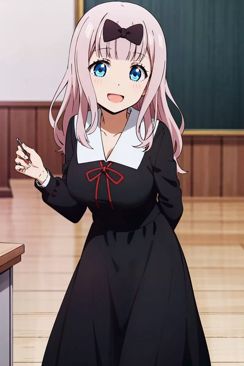Hình Nền Chika Fujiwara Mang Phong Cách Anime Trong Sáng Hình Nền Chika Fujiwara Mang Phong Cách Anime Trong Sáng