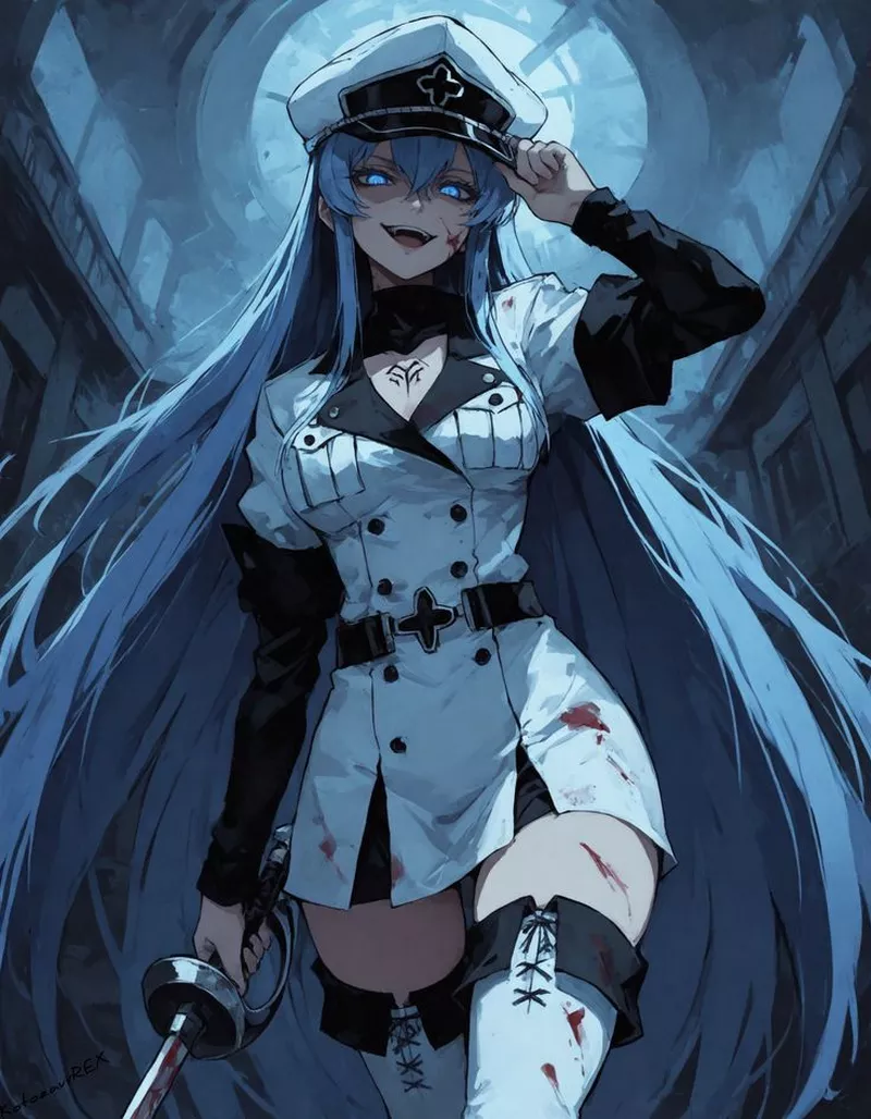 Hình Nền Esdeath Cùng Phong Cảnh Băng Giá Đẹp Mắt