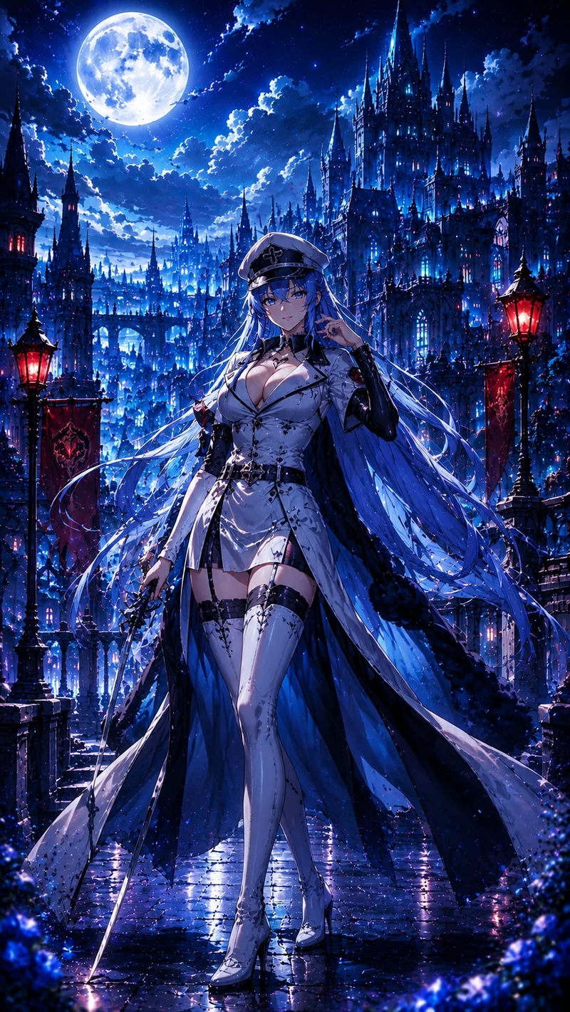 Hình Nền Esdeath Mang Phong Cách Nữ Chiến Binh Mạnh Mẽ