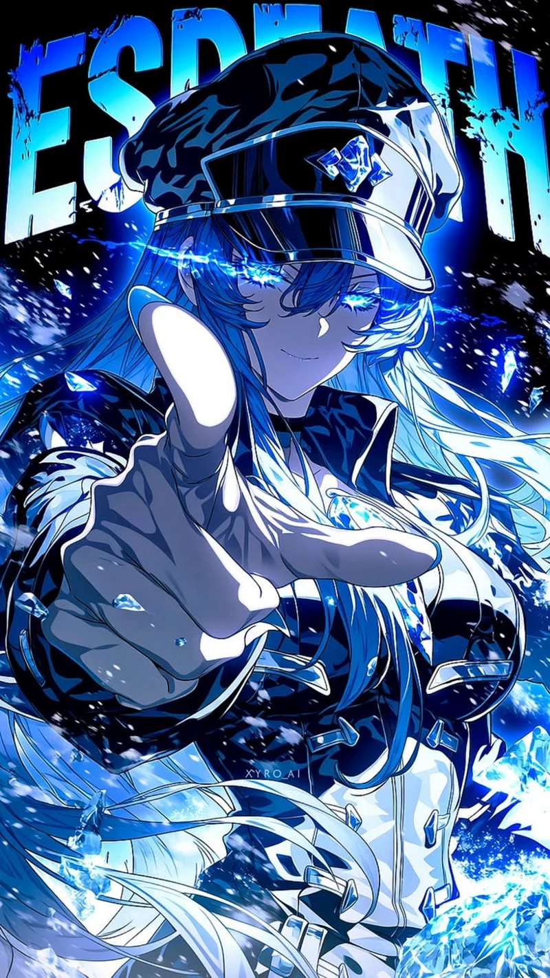 Hình Nền Esdeath Trong Tạo Hình Anime Đầy Thần Thái
