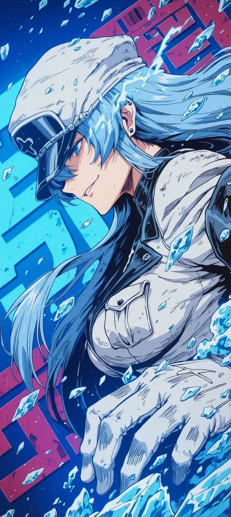 Hình Nền Esdeath Với Biểu Cảm Kiêu Hãnh Và Mạnh Mẽ
