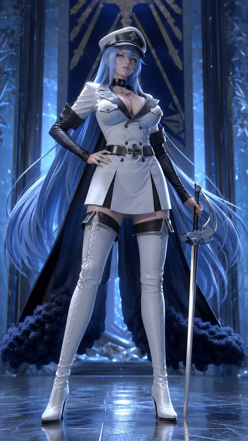 Hình Nền Esdeath Với Vẻ Đẹp Anime Lạnh Lùng Và Cuốn Hút