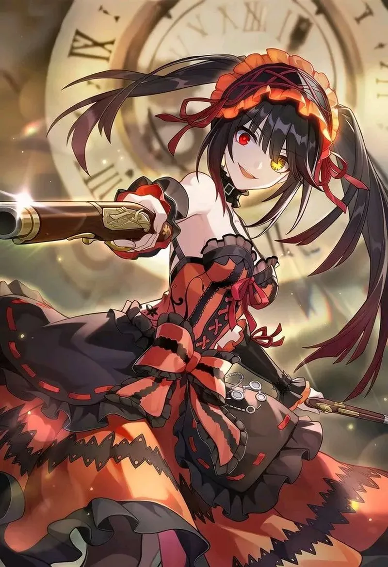 Hình Nền Kurumi Tokisaki Cùng Hiệu Ứng Đồng Hồ Đầy Huyền Bí Hình Nền Kurumi Tokisaki Cùng Hiệu Ứng Đồng Hồ Đầy Huyền Bí