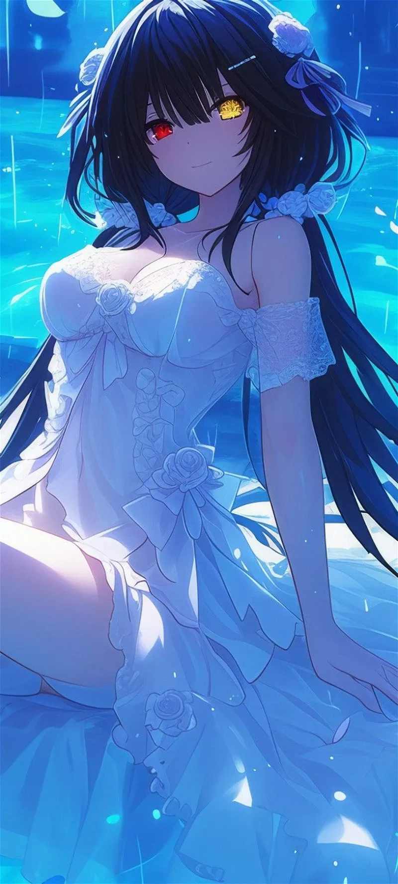Hình Nền Kurumi Tokisaki Với Mái Tóc Đen Dài Ấn Tượng Hình Nền Kurumi Tokisaki Với Mái Tóc Đen Dài Ấn Tượng