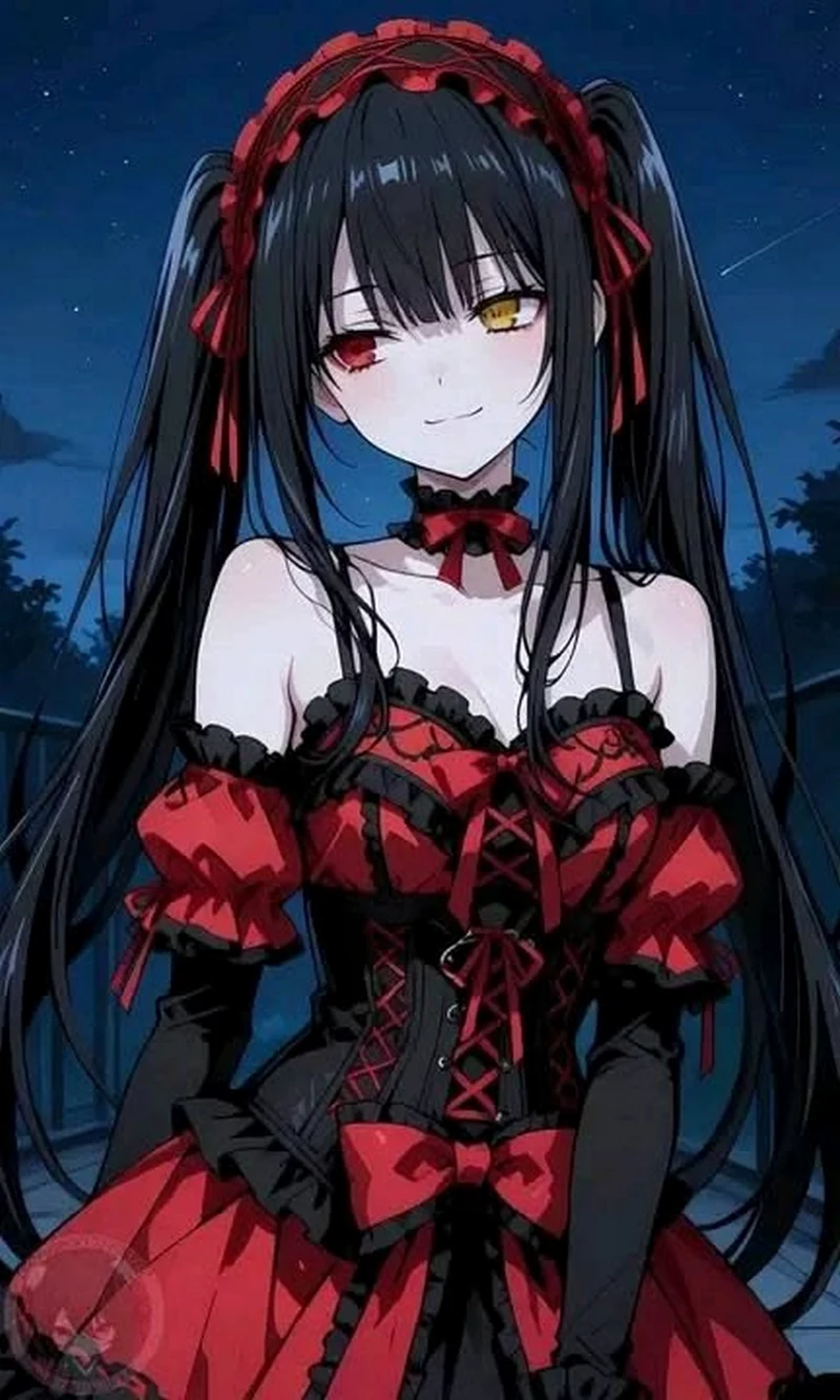Hình Nền Kurumi Tokisaki Với Nụ Cười Ma Mị Đầy Thần Thái Hình Nền Kurumi Tokisaki Với Nụ Cười Ma Mị Đầy Thần Thái