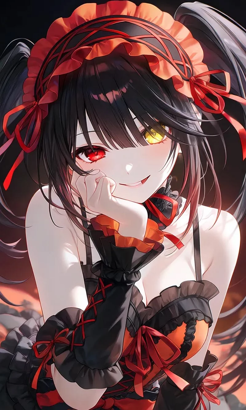 Hình Nền Kurumi Tokisaki Với Tư Thế Tự Tin Và Quyến Rũ Hình Nền Kurumi Tokisaki Với Tư Thế Tự Tin Và Quyến Rũ
