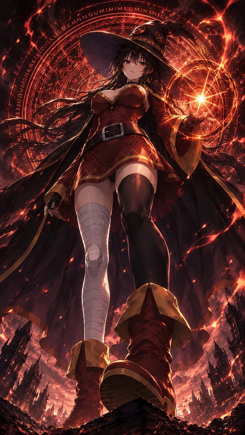 Hình Nền Megumin Mang Phong Cách Anime Hài Hước