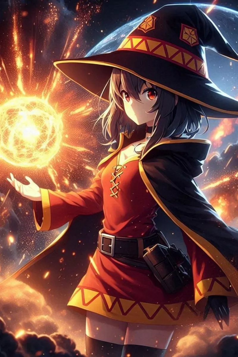 Hình Nền Megumin Mang Vẻ Đẹp Nhí Nhảnh Và Năng Động