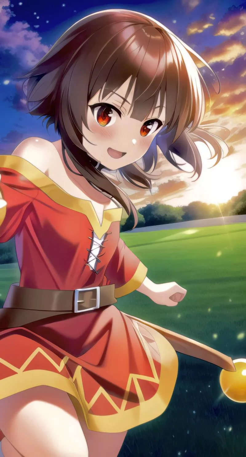 Hình Nền Megumin Trong Phông Nền Anime Tuyệt Đẹp