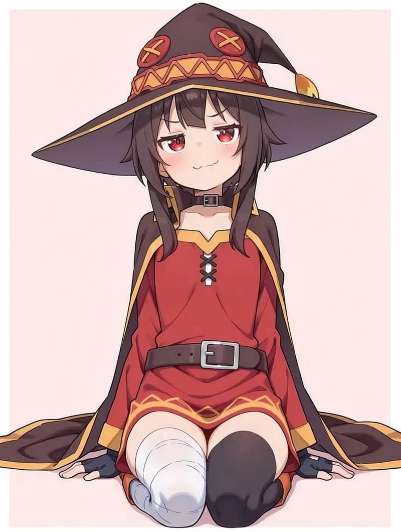 Hình Nền Megumin Với Nụ Cười Đáng Yêu Và Rạng Rỡ