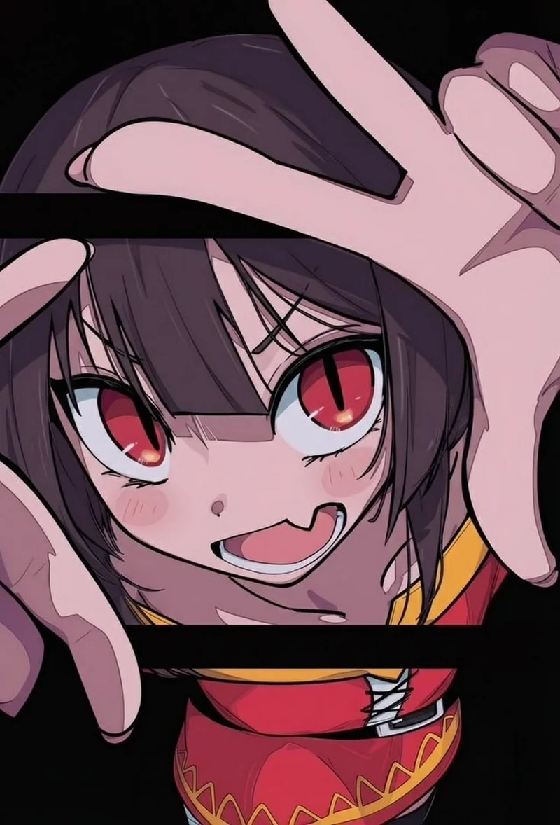 Hình Nền Megumin Với Phong Cách Anime Hiện Đại