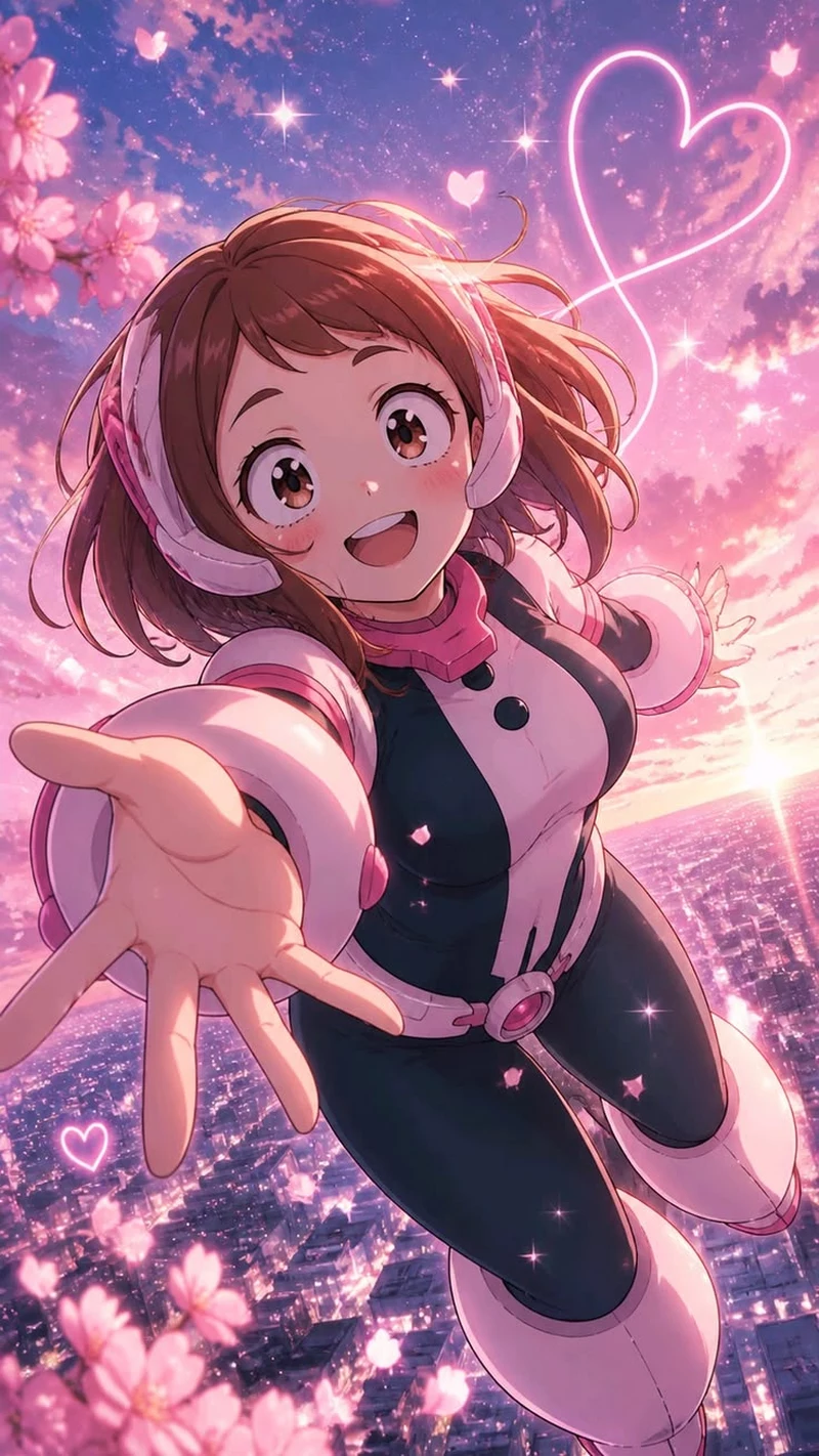 Hình Nền Ochaco Uraraka Với Tạo Hình Anime Nổi Bật Hình Nền Ochaco Uraraka Với Tạo Hình Anime Nổi Bật