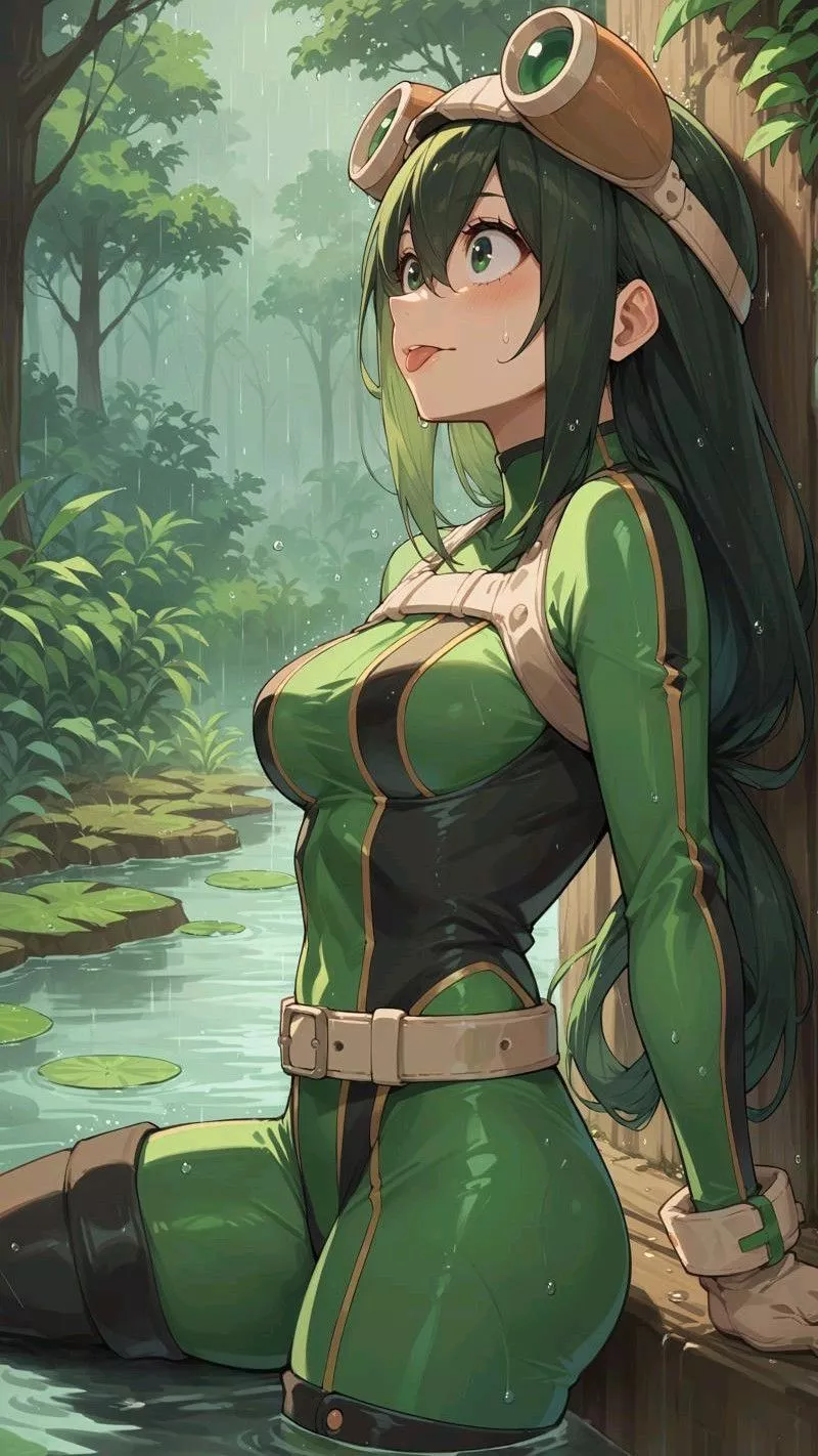 Hình Nền Tsuyu Asui Trong Không Gian Xanh Mát Và Sinh Động Hình Nền Tsuyu Asui Trong Không Gian Xanh Mát Và Sinh Động