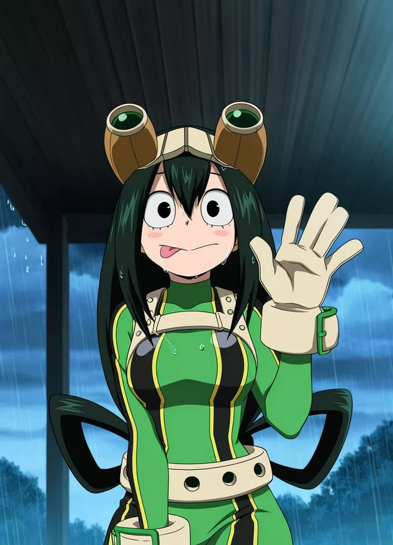Hình Nền Tsuyu Asui Với Phong Cách Hoạt Hình Nhật Bản Hình Nền Tsuyu Asui Với Phong Cách Hoạt Hình Nhật Bản