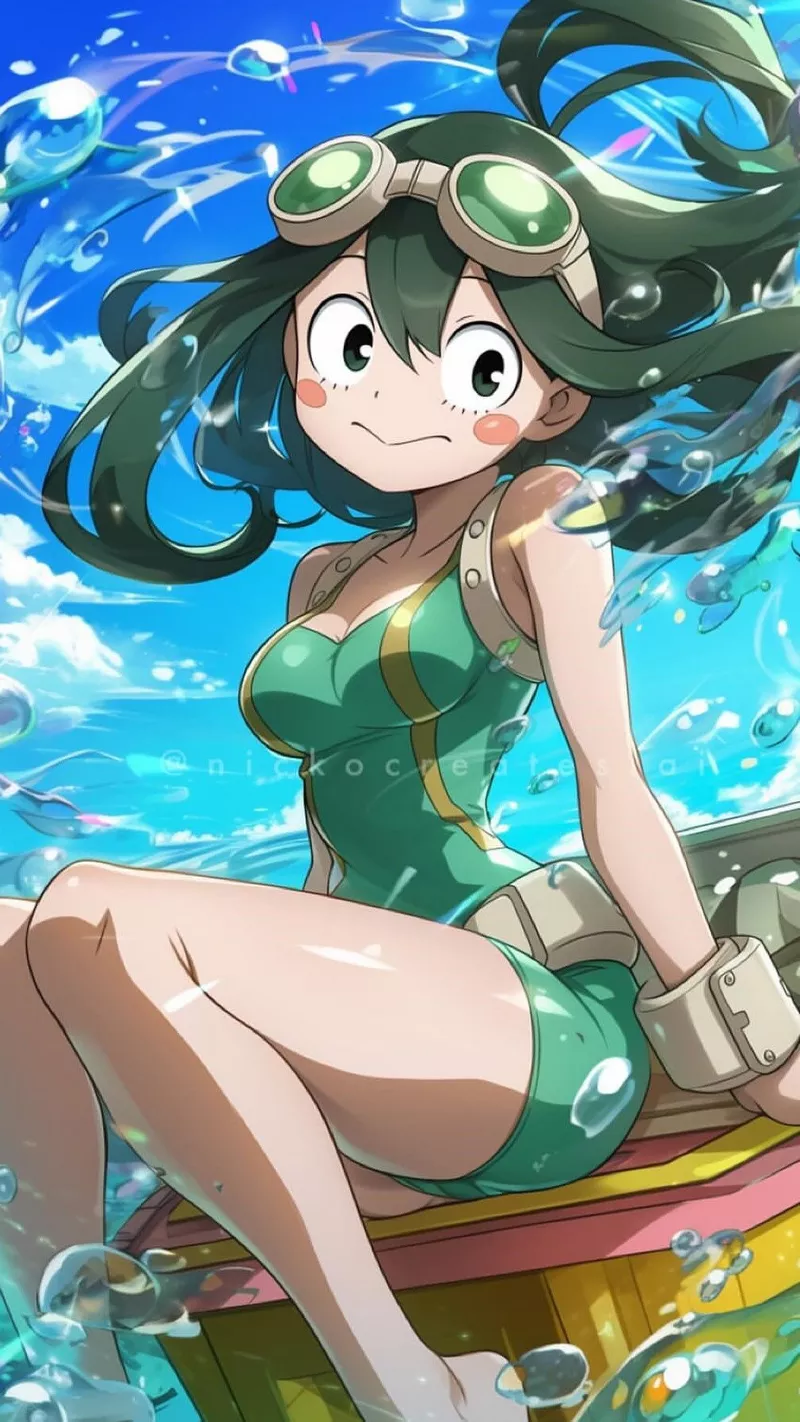 Hình Nền Tsuyu Asui Với Tạo Hình Đáng Yêu Và Sinh Động Hình Nền Tsuyu Asui Với Tạo Hình Đáng Yêu Và Sinh Động