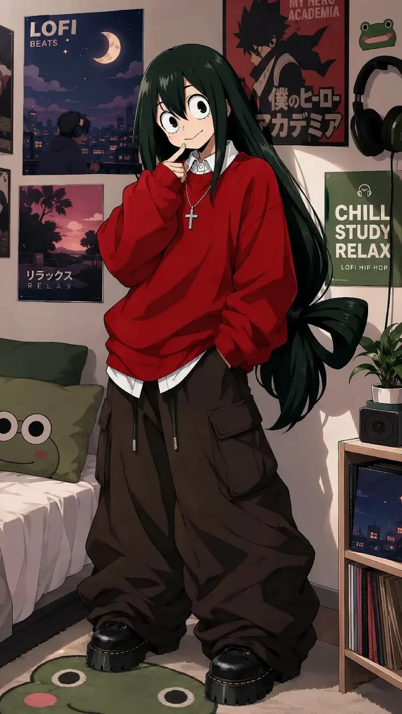 Hình Nền Tsuyu Asui Với Tạo Hình Nhân Vật Độc Đáo Hình Nền Tsuyu Asui Với Tạo Hình Nhân Vật Độc Đáo