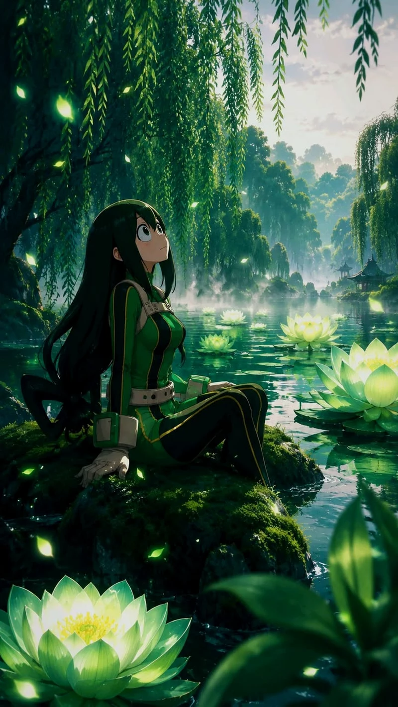 Hình Nền Tsuyu Asui Với Thần Thái Tự Tin Và Mạnh Mẽ Hình Nền Tsuyu Asui Với Thần Thái Tự Tin Và Mạnh Mẽ